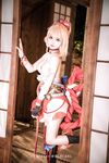 萌新推特00後露臉美少女▌白莉愛吃巧克力▌超美畫風Cos原神宵宮 可愛小蘿莉 三點全露又粉又嫩